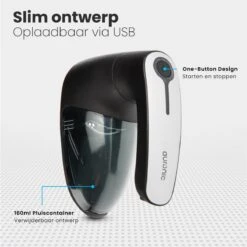 Auronic Elektrische Pluizenverwijderaar - Draadloos - 2 Extra Opzetstukken - Zwart -Leifheit Store 1200x1200 2870