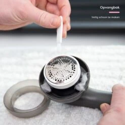 Fineza Pluizenverwijderaar – Electrisch – Ontpluizer – Ontpiller – Draadloos – Antraciet -Leifheit Store 1200x1200 2877