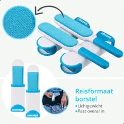 AWEMOZ Pluizenverwijderaar 4 Stuks - Pluizenborstel - Ontpluizer - Kledingroller – Pluizenroller - Kleefroller - Kledingborstel -Leifheit Store 1200x1200 2883