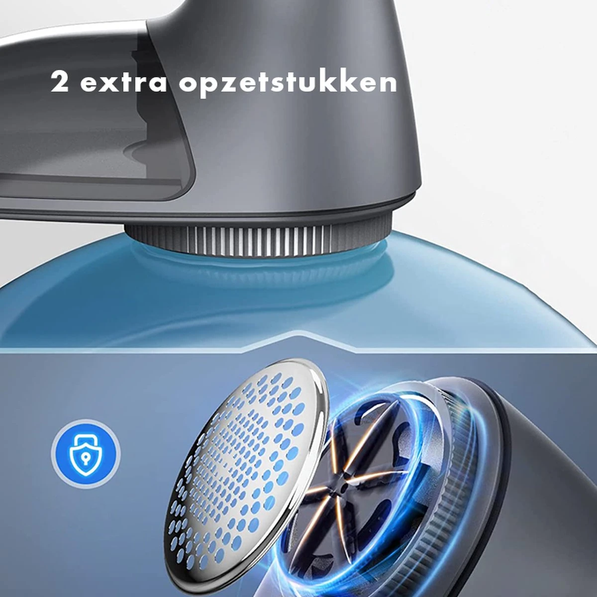 VINKIT - Elektrische Pluizenverwijderaar - Ontpluizer - Draadloos - Oplaadbaar - Kledingontpluizer - Zwart 4 VINKIT - Elektrische Pluizenverwijderaar - Ontpluizer - Draadloos - Oplaadbaar - Kledingontpluizer - Zwart - Afbeelding 4