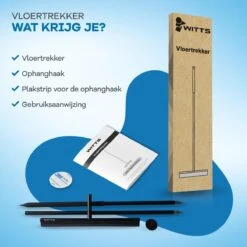 WITTS Luxe Vloerwisser - RVS - Vloertrekker - Vloertrekker Met Steel - Vloerwisser Badkamer -Leifheit Store 1200x1200 29