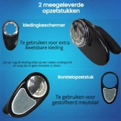 Beepro® Elektrische Pluizenverwijderaar - Ontpluizer - Draadloos En Oplaadbaar - Zwart -Leifheit Store 1200x1200 2906