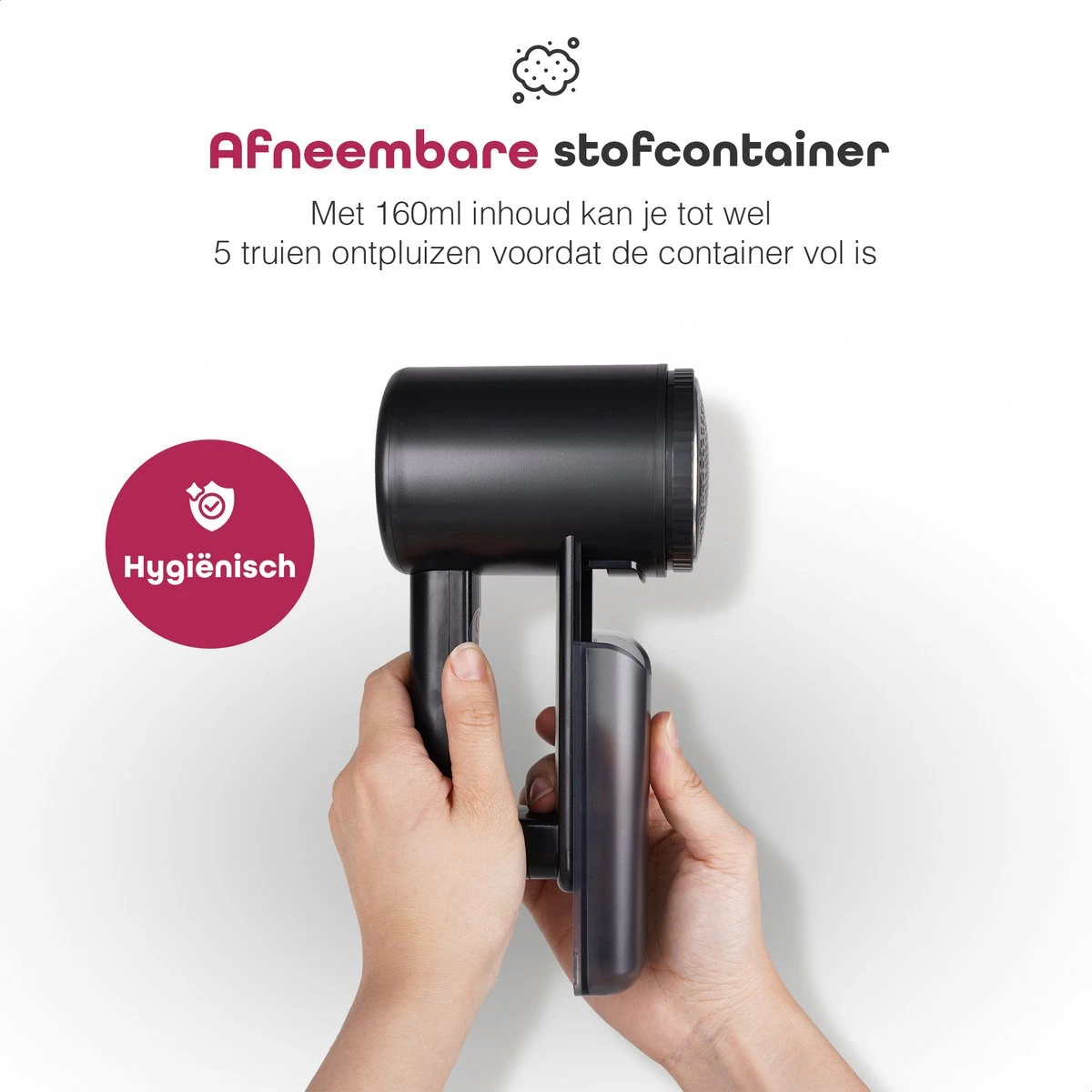 Iqonic Elektrische Pluizenverwijderaar - Oplaadbaar - Ontpluizer - Pluizentondeuse - Zwart 2 Iqonic Elektrische Pluizenverwijderaar - Oplaadbaar - Ontpluizer - Pluizentondeuse - Zwart - Afbeelding 2