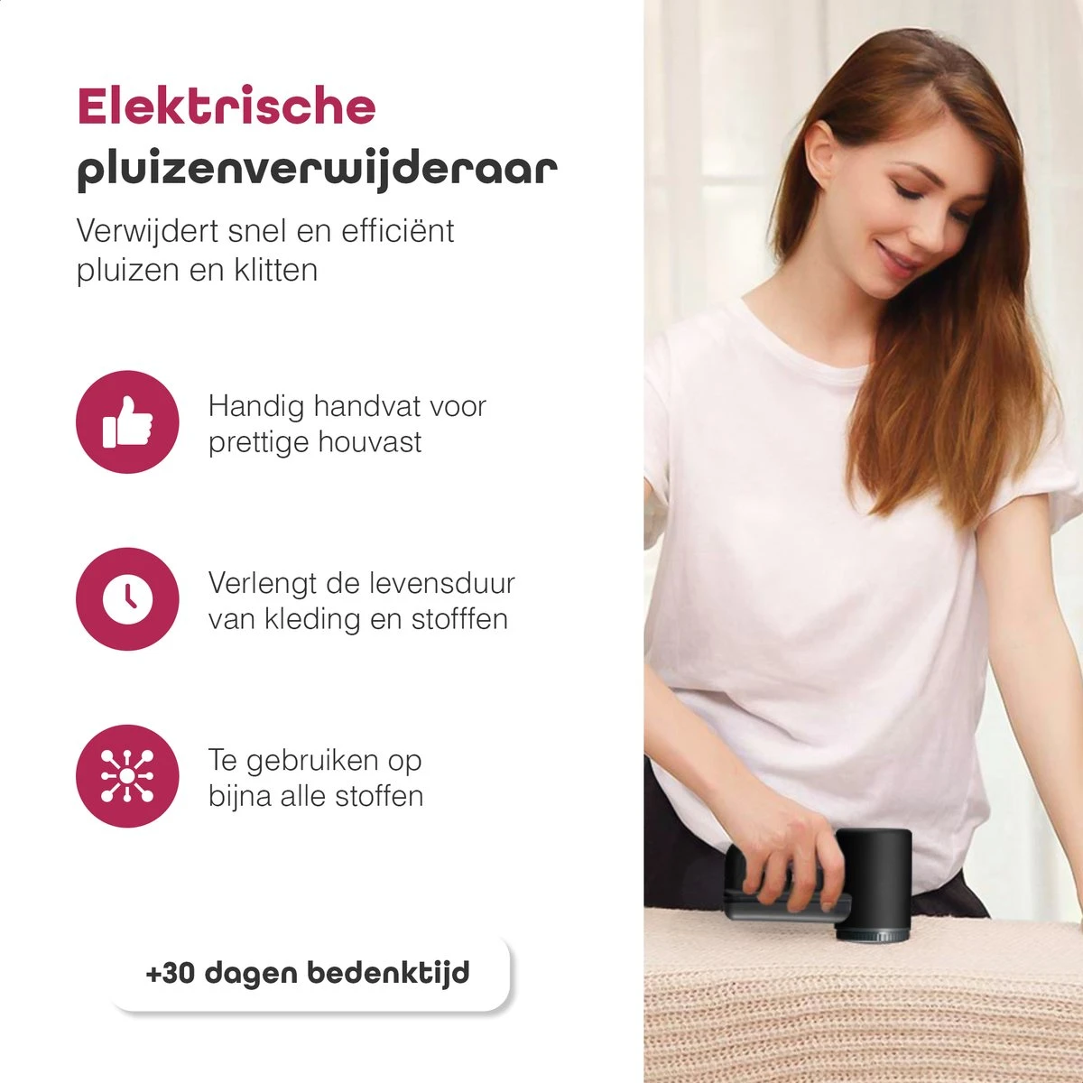 Iqonic Elektrische Pluizenverwijderaar - Oplaadbaar - Ontpluizer - Pluizentondeuse - Zwart 3 Iqonic Elektrische Pluizenverwijderaar - Oplaadbaar - Ontpluizer - Pluizentondeuse - Zwart - Afbeelding 3