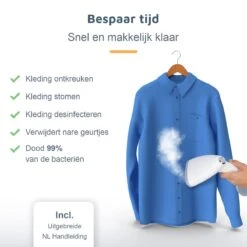 GGGOODS Kledingstomer - Steamer - ZEER KRACHTIG - 1640 Watt - Handstomer - Stoomreiniger - 350ml Tank -Leifheit Store 1200x1200 2933