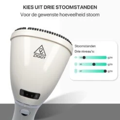 Ziggy Kledingstomer En Reiniger Voor Thuis En Op Reis - Stoomreiniger Voor Kleding/Textiel/Stoffen - Kleine Hand Stomer - Stoom Apparaat - Steamer - 280 ML - Wit -Leifheit Store 1200x1200 2940