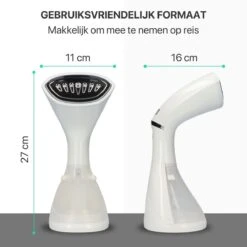 Ziggy Kledingstomer En Reiniger Voor Thuis En Op Reis - Stoomreiniger Voor Kleding/Textiel/Stoffen - Kleine Hand Stomer - Stoom Apparaat - Steamer - 280 ML - Wit -Leifheit Store 1200x1200 2944