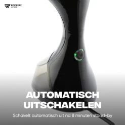 Kledingstomer - Handstomer - Stoomreiniger - Stomer - Inclusief Opzetborstel En Maatbeker - Groot Waterreservoir (300 Ml) - Snel Opgewarmd (30 Sec) - 3 Standen - 1500W - Merk: Rockerz Home - Kleur: Zwart -Leifheit Store 1200x1200 2952