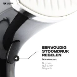 Kledingstomer - Handstomer - Stoomreiniger - Stomer - Inclusief Opzetborstel En Maatbeker - Groot Waterreservoir (300 Ml) - Snel Opgewarmd (30 Sec) - 3 Standen - 1500W - Merk: Rockerz Home - Kleur: Zwart -Leifheit Store 1200x1200 2957