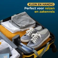 Ample Kledingstomer - Stoomstrijkijzer - Stoomreiniger - Handstomer Kleding - Stomer Kleding - Stoomapparaat Kleding - Kleding Stomer - Blauw -Leifheit Store 1200x1200 2962