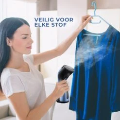 Ample Kledingstomer - Stoomstrijkijzer - Stoomreiniger - Handstomer Kleding - Stomer Kleding - Stoomapparaat Kleding - Kleding Stomer - Blauw -Leifheit Store 1200x1200 2965