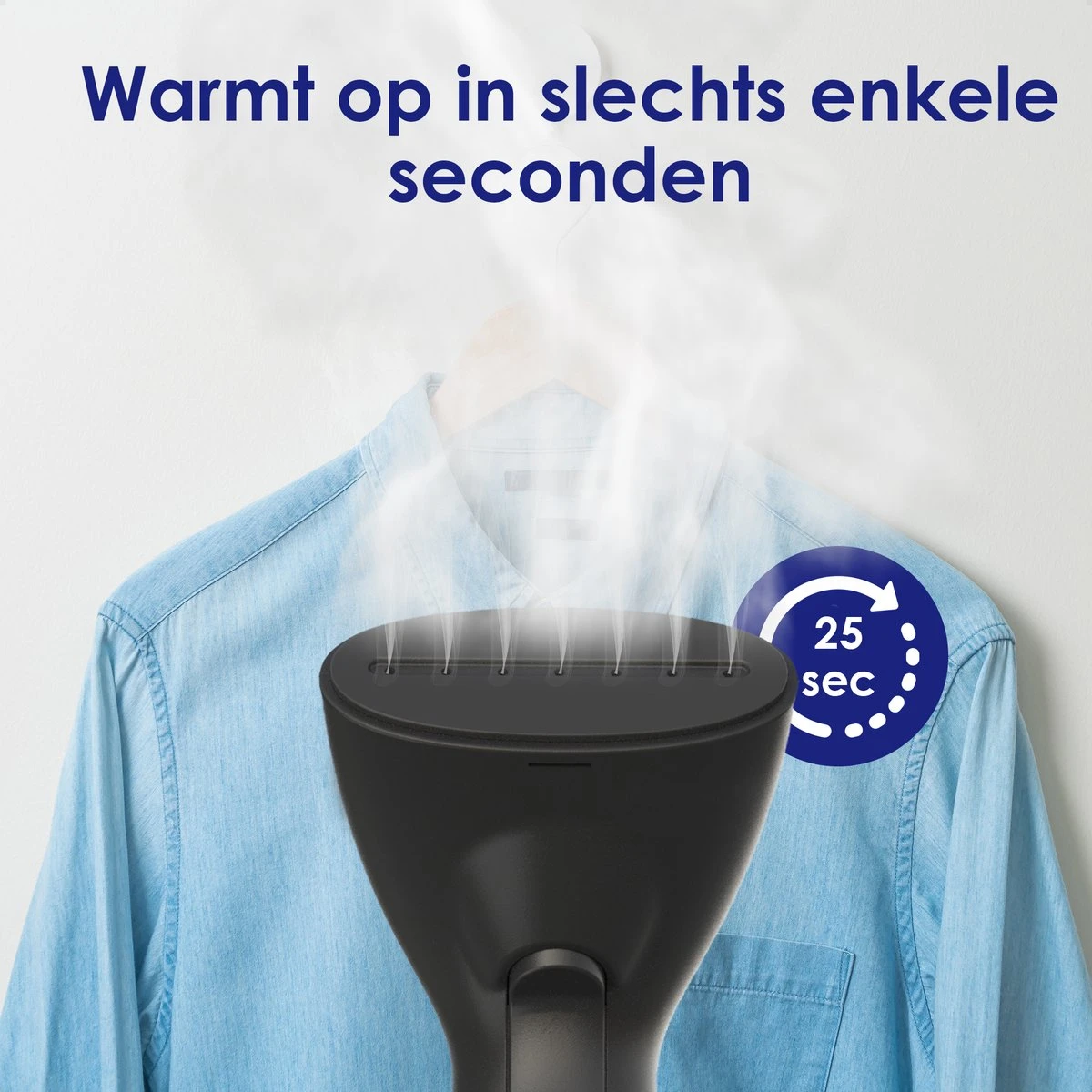 Luxe Kledingstomer - Handstomer - Handstoomreiniger - Stoomstrijkijzer - Stomer Kleding - Voor Op Reis - Zwart 2 Luxe Kledingstomer - Handstomer - Handstoomreiniger - Stoomstrijkijzer - Stomer Kleding - Voor Op Reis - Zwart - Afbeelding 2