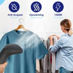 Luxe Kledingstomer - Handstomer - Handstoomreiniger - Stoomstrijkijzer - Stomer Kleding - Voor Op Reis - Zwart 22 Luxe Kledingstomer - Handstomer - Handstoomreiniger - Stoomstrijkijzer - Stomer Kleding - Voor Op Reis - Zwart -Leifheit Store 1200x1200 2980