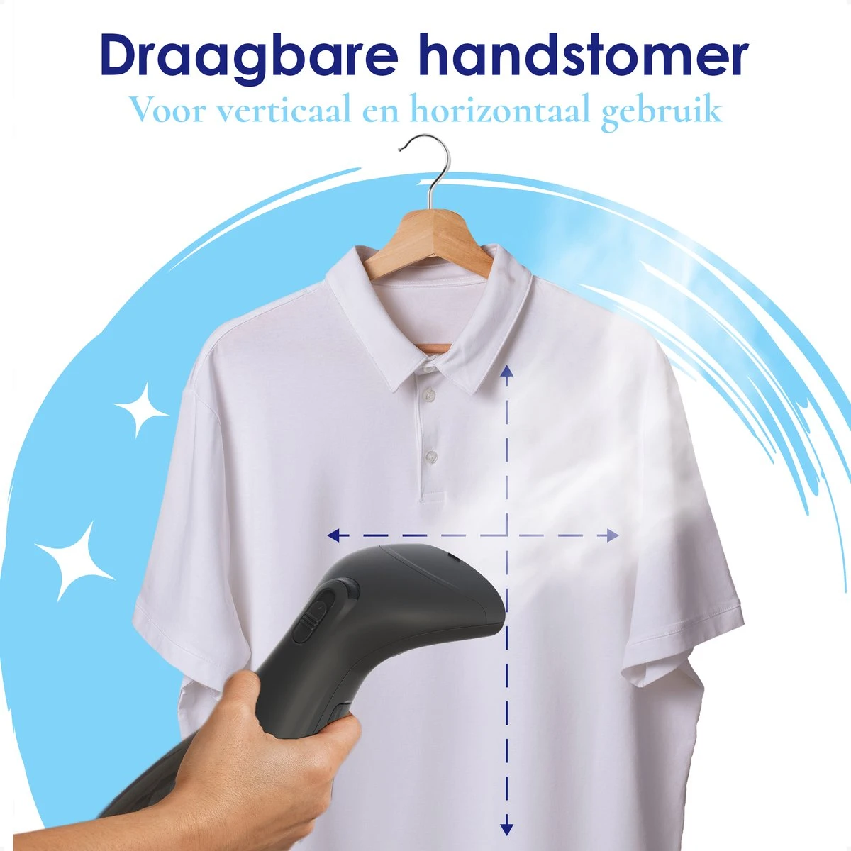 Luxe Kledingstomer - Handstomer - Handstoomreiniger - Stoomstrijkijzer - Stomer Kleding - Voor Op Reis - Zwart 11 Luxe Kledingstomer - Handstomer - Handstoomreiniger - Stoomstrijkijzer - Stomer Kleding - Voor Op Reis - Zwart - Afbeelding 11
