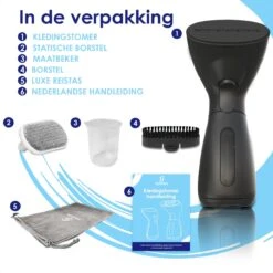 Luxe Kledingstomer - Handstomer - Handstoomreiniger - Stoomstrijkijzer - Stomer Kleding - Voor Op Reis - Zwart 27 Luxe Kledingstomer - Handstomer - Handstoomreiniger - Stoomstrijkijzer - Stomer Kleding - Voor Op Reis - Zwart -Leifheit Store 1200x1200 2985