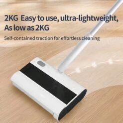 Royalty Line Vloerreiniger - Elektrische Rolveger - Elektrische Vloerreiniger - Steelstofzuiger Draadloos - Elektrische Bezem - Elektrische Veegborstel - 0,7 Liter - Draadloos - Incl. Accu En Lader - Wit / Zwart -Leifheit Store 1200x1200 301