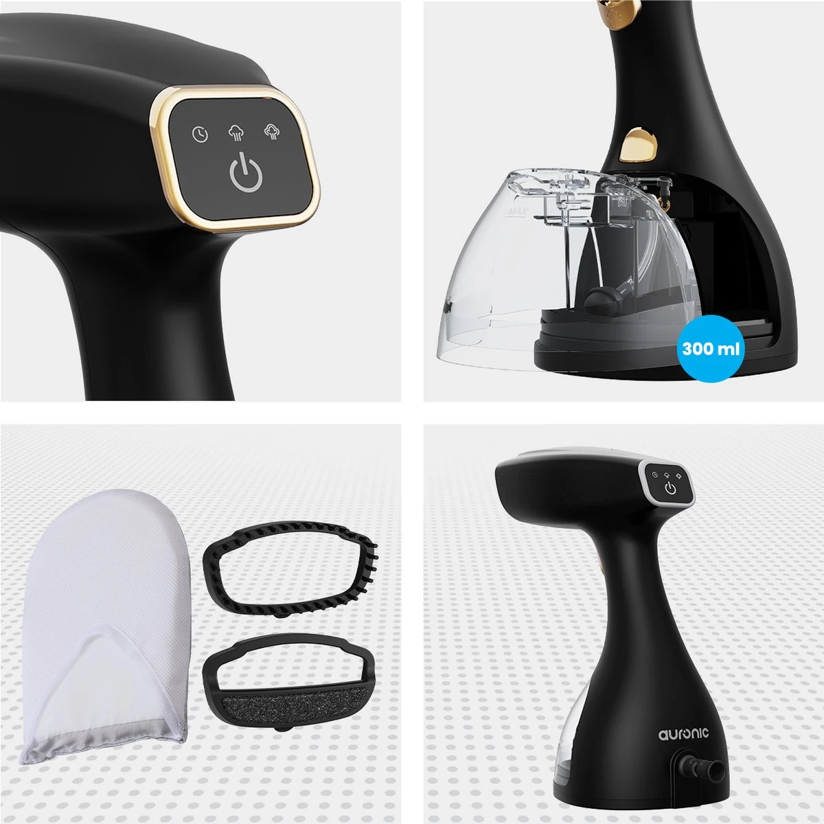 Auronic Kledingstomer - Handstomer Voor Kleding En Meubilair - 300ml - Zwart 8 Auronic Kledingstomer - Handstomer Voor Kleding En Meubilair - 300ml - Zwart - Afbeelding 8