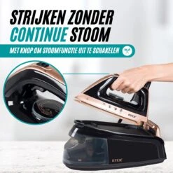 RYER Stoomstrijkijzer Met Stoomgenerator - Iron - Keramische Zoolplaat -Leifheit Store 1200x1200 3059