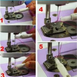 Buttonz® - Naaimachine Draaddoorhaler Wit - Draad Rijger - Naalddoorsteker - Draaddoorsteker - Naaldbedrader Handig Draad Door Naald Hulp Tool Naaldinrijger -Leifheit Store 1200x1200 3078