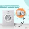 Fain - Trillingsdempers Wasmachine – Set Van 4 Stuks – Wit - Voetjes Wasmachine & Droger - Wasmachine Demper – Anti Trillings / Vibratie Dempers Pads – Antislip Rubber – Trillingsmat – Antislipmat - Extra Dik
