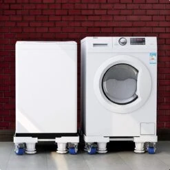 AWEMOZ Verstelbare Universele Wasmachine Verhoger 44x45cm Tot 64x66cm - Wasmachine Kast - Meubelroller - Meubelverplaatser - Meubeltransporter - Tot 400kg -Leifheit Store 1200x1200 3120