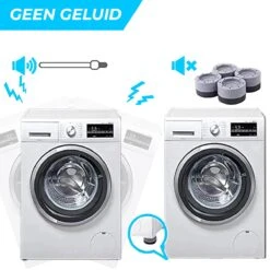 Minismus Wasmachine Trillingsdempers Set Van 4 Stuks - Zwart Vibratie Demper Pads - Antislipmatjes - Trillingsmat 6 CM 10 Minismus Wasmachine Trillingsdempers Set Van 4 Stuks - Zwart Vibratie Demper Pads - Antislipmatjes - Trillingsmat 6 CM -Leifheit Store 1200x1200 3140