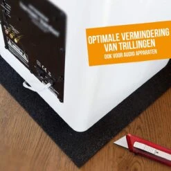 Strex Anti Trillingsmat Wasmachine En Wasdroger - 60 X 60 CM - Geluidsdempende Antislip Mat - Trillingsdemper - Rubber Mat -Leifheit Store 1200x1200 3143