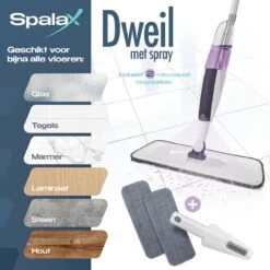 Spalax Dweil - Mop - Dweilsysteem - Vloerwisser Badkamer - Dweilset - Mopset - Vloermop 12 Spalax Dweil - Mop - Dweilsysteem - Vloerwisser Badkamer - Dweilset - Mopset - Vloermop -Leifheit Store 1200x1200 315
