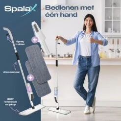 Spalax Dweil - Mop - Dweilsysteem - Vloerwisser Badkamer - Dweilset - Mopset - Vloermop 13 Spalax Dweil - Mop - Dweilsysteem - Vloerwisser Badkamer - Dweilset - Mopset - Vloermop -Leifheit Store 1200x1200 316