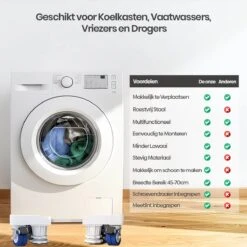 Olvy Wasmachine Verhoger Met Wielen - Tot 500 KG - Schokbestendig - Opbouwmeubel - Ook Voor Droger, Koelkast, Vaatwasser En Vriezer 12 Olvy Wasmachine Verhoger Met Wielen - Tot 500 KG - Schokbestendig - Opbouwmeubel - Ook Voor Droger, Koelkast, Vaatwasser En Vriezer -Leifheit Store 1200x1200 3163