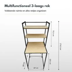 Merkloos NØRSON Wasmachine En Droger Ombouw - Wasmachine Kast En Meubel - Opbergrek Voor Boven Wasmachine - Kast Voor Wasmachine - Zwart -Leifheit Store 1200x1200 3186