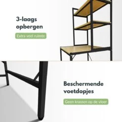 Merkloos NØRSON Wasmachine En Droger Ombouw - Wasmachine Kast En Meubel - Opbergrek Voor Boven Wasmachine - Kast Voor Wasmachine - Zwart -Leifheit Store 1200x1200 3189