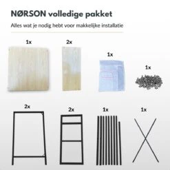 Merkloos NØRSON Wasmachine En Droger Ombouw - Wasmachine Kast En Meubel - Opbergrek Voor Boven Wasmachine - Kast Voor Wasmachine - Zwart -Leifheit Store 1200x1200 3191