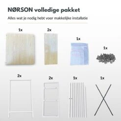 Merkloos NØRSON Wasmachine En Droger Ombouw - Wasmachine Kast En Meubel - Opbergrek Voor Boven Wasmachine - Kast Voor Wasmachine - Wit -Leifheit Store 1200x1200 3212