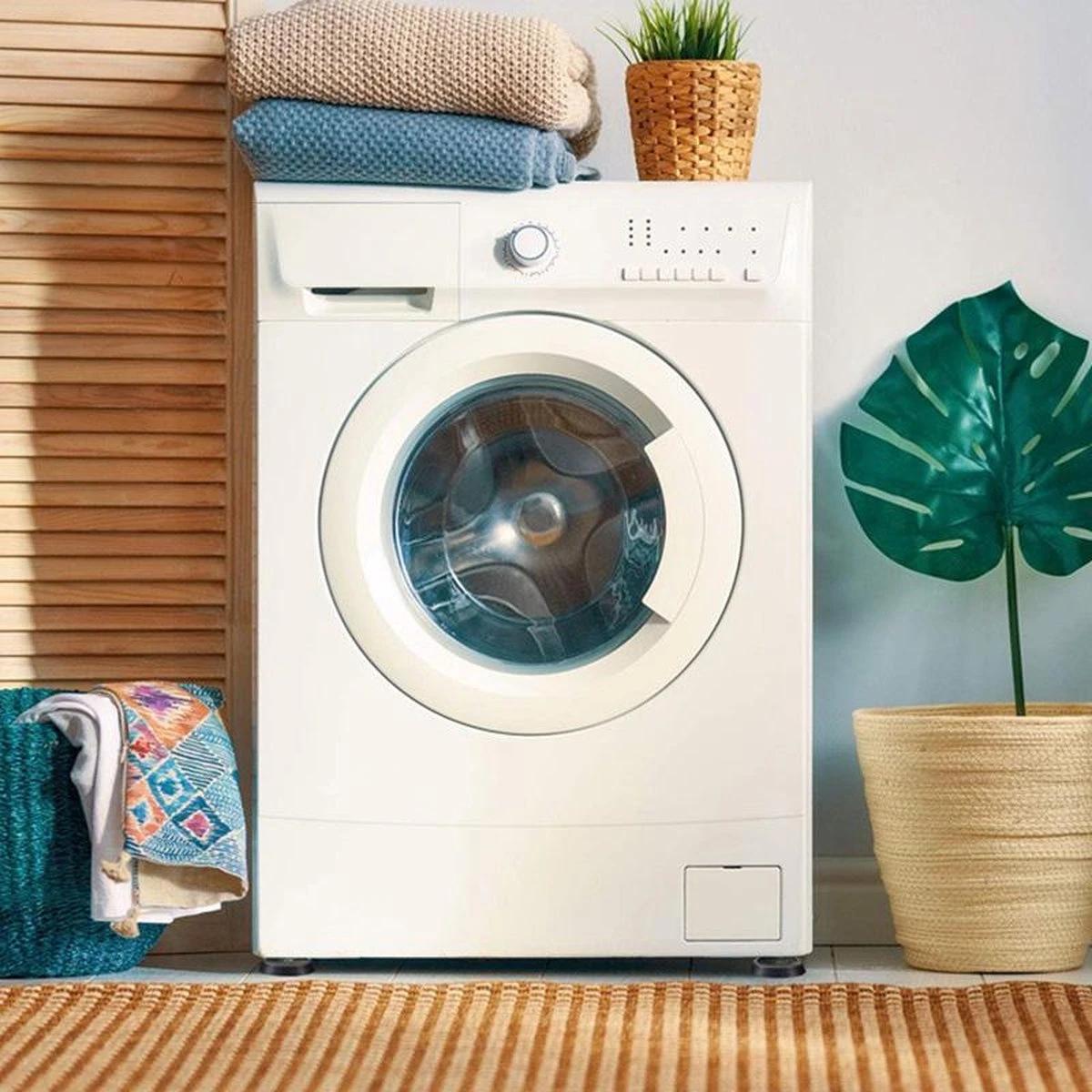 TIKKENS Trillingsdempers Wasmachine/Droogkast - Set Van 4 Stuks - Trillingsmat - Voetjes Droger - Demper - Anti Vibratie - Antislip Rubber - Zwart 4 TIKKENS Trillingsdempers Wasmachine/Droogkast - Set Van 4 Stuks - Trillingsmat - Voetjes Droger - Demper - Anti Vibratie - Antislip Rubber - Zwart - Afbeelding 4