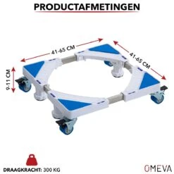 OMEVA® Wasmachine Verhoger Met Wielen- Verhoging Voor Wasmachine - Vaatwasser Koelkast Vriezer En Droger - Inclusief 4 Dempers - Verstelbaar - Wit - Wasmachine Ombouw 21 OMEVA® Wasmachine Verhoger Met Wielen- Verhoging Voor Wasmachine - Vaatwasser Koelkast Vriezer En Droger - Inclusief 4 Dempers - Verstelbaar - Wit - Wasmachine Ombouw -Leifheit Store 1200x1200 3237