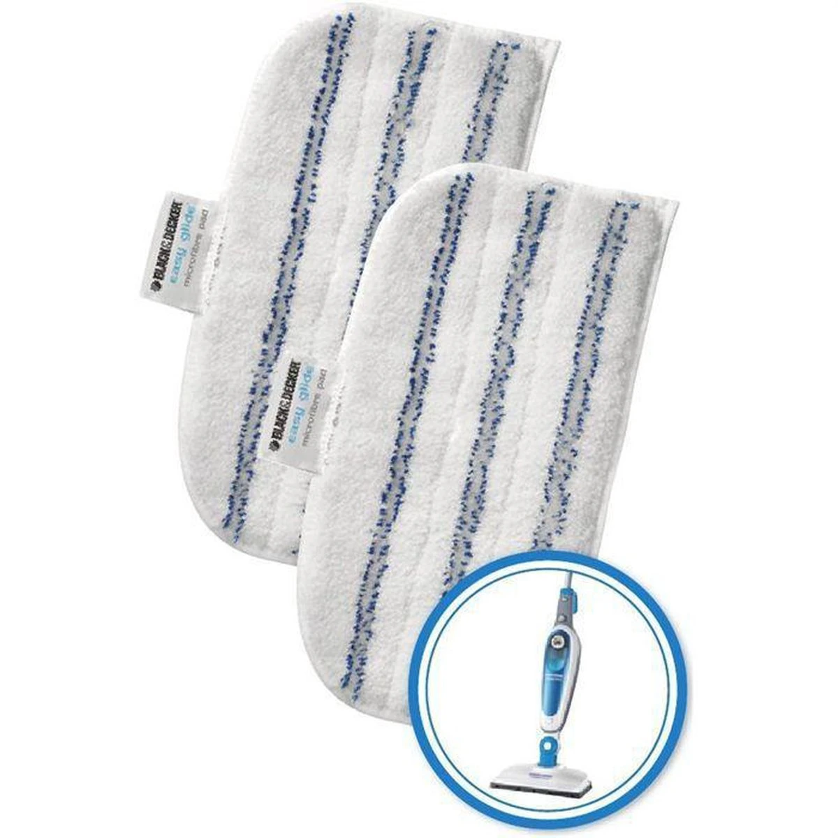 Black & Decker BLACK+DECKER FSMP20-XJ Microvezel Stoomreiniger Stoomdoek - 2 Stuks 3 Black & Decker BLACK+DECKER FSMP20-XJ Microvezel Stoomreiniger Stoomdoek - 2 Stuks - Afbeelding 3