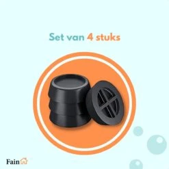 Fain - Trillingsdempers Wasmachine – Set Van 4 Stuks – Zwart - Voetjes Wasmachine & Droger - Wasmachine Demper – Anti Trillings / Vibratie Dempers Pads – Antislip Rubber – Trillingsmat – Antislipmat - Extra Dik 13 Fain - Trillingsdempers Wasmachine – Set Van 4 Stuks – Zwart - Voetjes Wasmachine & Droger - Wasmachine Demper – Anti Trillings / Vibratie Dempers Pads – Antislip Rubber – Trillingsmat – Antislipmat - Extra Dik -Leifheit Store 1200x1200 3246