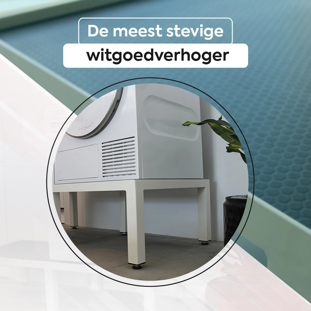WassiStand Wasmachine Verhoger Met Grip – Wasmachine Kast En Ombouw – Verhoging Voor Wasmachine, Vaatwasser, Koelkast, Vriezer En Droger – Wasmachine Verhoger Inclusief 6 Dempers – Duurzaam RVS – Maximaal 750 Kg – 122x61x34cm 5 WassiStand Wasmachine Verhoger Met Grip – Wasmachine Kast En Ombouw – Verhoging Voor Wasmachine, Vaatwasser, Koelkast, Vriezer En Droger – Wasmachine Verhoger Inclusief 6 Dempers – Duurzaam RVS – Maximaal 750 Kg – 122x61x34cm - Afbeelding 5