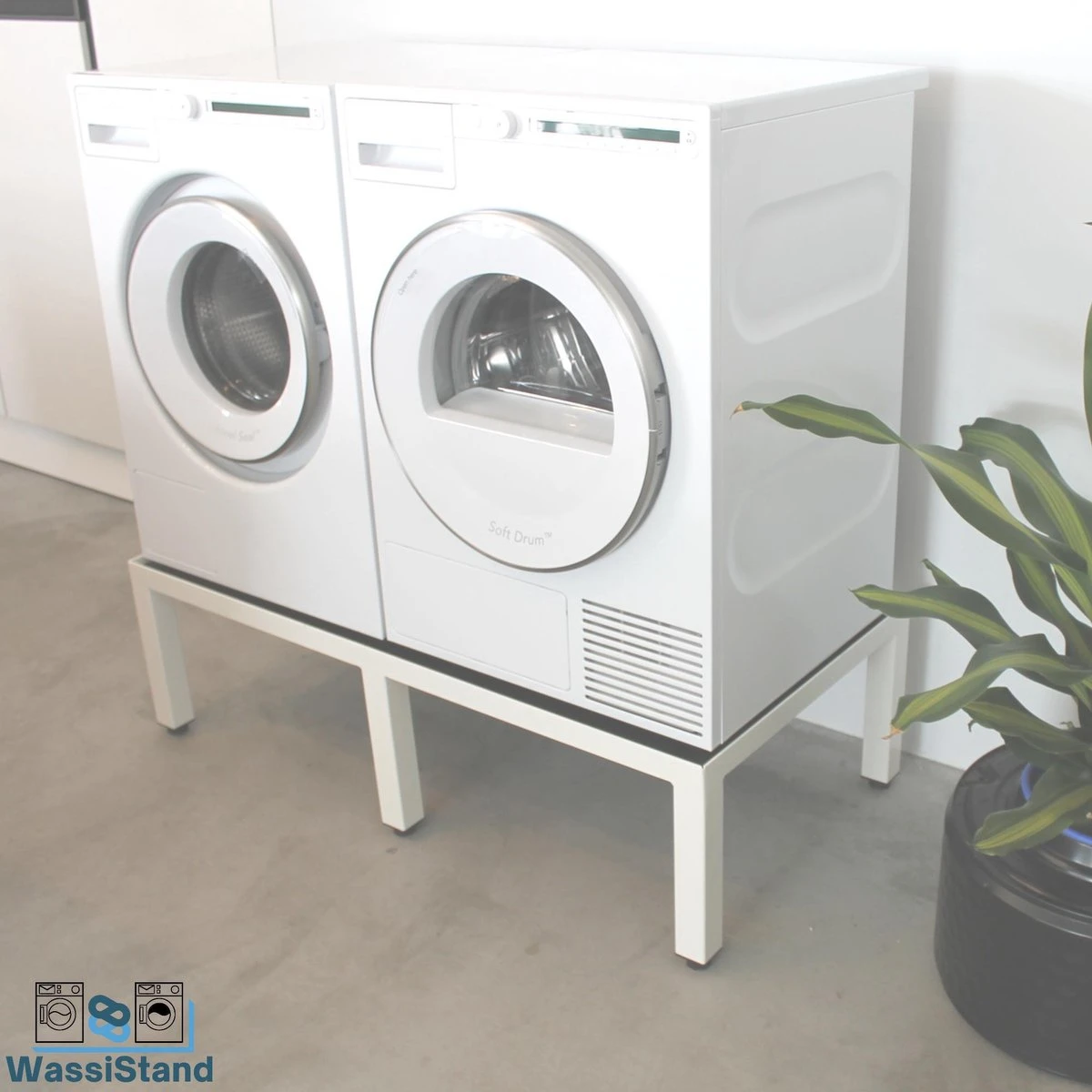 WassiStand Wasmachine Verhoger Met Grip – Wasmachine Kast En Ombouw – Verhoging Voor Wasmachine, Vaatwasser, Koelkast, Vriezer En Droger – Wasmachine Verhoger Inclusief 6 Dempers – Duurzaam RVS – Maximaal 750 Kg – 122x61x34cm 6 WassiStand Wasmachine Verhoger Met Grip – Wasmachine Kast En Ombouw – Verhoging Voor Wasmachine, Vaatwasser, Koelkast, Vriezer En Droger – Wasmachine Verhoger Inclusief 6 Dempers – Duurzaam RVS – Maximaal 750 Kg – 122x61x34cm - Afbeelding 6