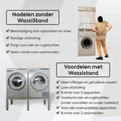WassiStand Wasmachine Verhoger Met Grip – Wasmachine Kast En Ombouw – Verhoging Voor Wasmachine, Vaatwasser, Koelkast, Vriezer En Droger – Wasmachine Verhoger Inclusief 6 Dempers – Duurzaam RVS – Maximaal 750 Kg – 122x61x34cm 17 WassiStand Wasmachine Verhoger Met Grip – Wasmachine Kast En Ombouw – Verhoging Voor Wasmachine, Vaatwasser, Koelkast, Vriezer En Droger – Wasmachine Verhoger Inclusief 6 Dempers – Duurzaam RVS – Maximaal 750 Kg – 122x61x34cm -Leifheit Store 1200x1200 3263