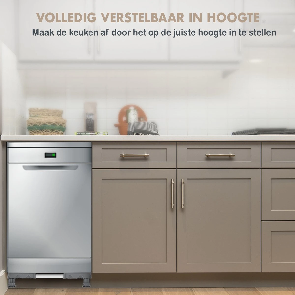 Slimshop Wasmachine Verhoger - Verhoging Voor Wasmachine - Vaatwasser Koelkast Vriezer - Verstelbaar - ABS - Maximaal 300 Kg 3 Slimshop Wasmachine Verhoger - Verhoging Voor Wasmachine - Vaatwasser Koelkast Vriezer - Verstelbaar - ABS - Maximaal 300 Kg - Afbeelding 3