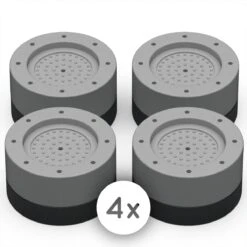 Amenzo® Trillingsdempers Wasmachine - 4 Stuks - Wasmachine Verhoger - Extra Dik - Wasmachine Dempers - Stapelbaar - Droger - Vaatwasser
