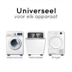 Amenzo® Trillingsdempers Wasmachine - 4 Stuks - Wasmachine Verhoger - Extra Dik - Wasmachine Dempers - Stapelbaar - Droger - Vaatwasser -Leifheit Store 1200x1200 3293