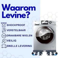Levine Wasmachine Verhoger Met Wielen - Opbouwmeubel - Universeel - Verplaatsbaar - Extra Stevig - Grijs - Meubelroller - Inclusief 4 Trillingsdempers 10 Levine Wasmachine Verhoger Met Wielen - Opbouwmeubel - Universeel - Verplaatsbaar - Extra Stevig - Grijs - Meubelroller - Inclusief 4 Trillingsdempers -Leifheit Store 1200x1200 3330