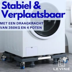 Levine Wasmachine Verhoger Met Wielen - Opbouwmeubel - Universeel - Verplaatsbaar - Extra Stevig - Grijs - Meubelroller - Inclusief 4 Trillingsdempers 11 Levine Wasmachine Verhoger Met Wielen - Opbouwmeubel - Universeel - Verplaatsbaar - Extra Stevig - Grijs - Meubelroller - Inclusief 4 Trillingsdempers -Leifheit Store 1200x1200 3331
