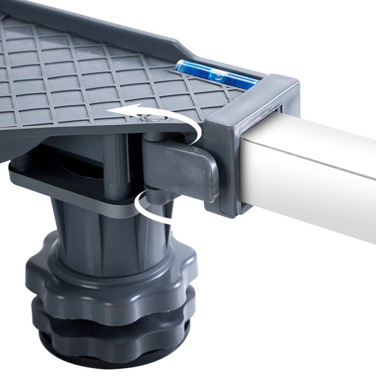 VanDijck Wasmachine Verhoger Op Wielen - Verhoging Voor Wasmachine - Verstelbaar -Meubelroller – Meubelverplaatser – Met 4 Wielen- Max 350kg - Wit 8 VanDijck Wasmachine Verhoger Op Wielen - Verhoging Voor Wasmachine - Verstelbaar -Meubelroller – Meubelverplaatser – Met 4 Wielen- Max 350kg - Wit - Afbeelding 8