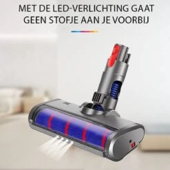 YONO Zuigmond Met LED Verlichting Geschikt Voor Dyson V15 / V11 / V10 / V8 / V7 / V6 - Mondstuk Parketborstel Accessoires En Onderdelen Voor Steelstofzuiger - Opzetstuk Borstel - Wasbaar -Leifheit Store 1200x1200 3381