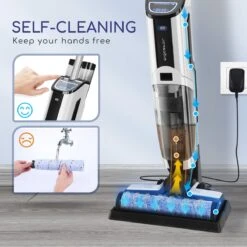 Aigostar 3 In 1 Vloerreiniger - Stofzuiger En Dweilen In 1 - Steelstofzuiger Met Dweilfunctie - Dweilapparaat Draadloos - Whale 33ZDR -Leifheit Store 1200x1200 342
