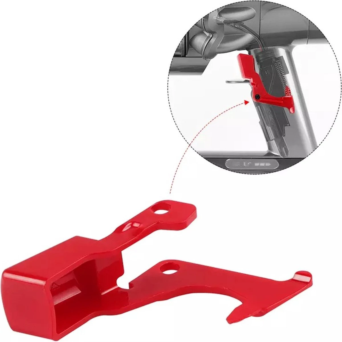 PROKING Schakelaar Compatible Met Dyson V10 / V11 - Trigger - Knop - Rood - Kapot - 1 Stuks 2 PROKING Schakelaar Compatible Met Dyson V10 / V11 - Trigger - Knop - Rood - Kapot - 1 Stuks - Afbeelding 2